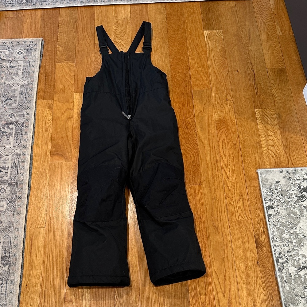 Lands' End Kids Black Overall snow bibs